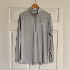 Under Armour Light Gray Zip Pullover